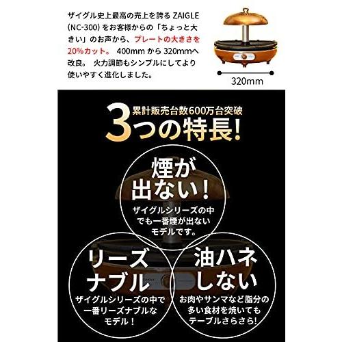 セットアップ 無煙ロースター 煙が出ないホットプレート ザイグルスマート 丸型モデル最新機種 Zaigle ザイグル 焼肉 火力調節 ホームパーティ 簡単掃除 キッチン家電 Postetelecom Gouv Cg