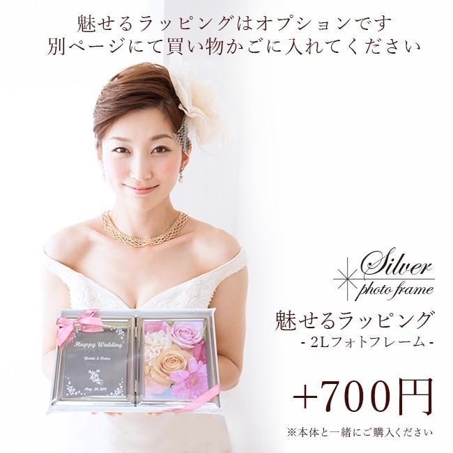 シルバーフォトフレーム 入園入学・卒園卒業 スワロフスキー付き♪2L