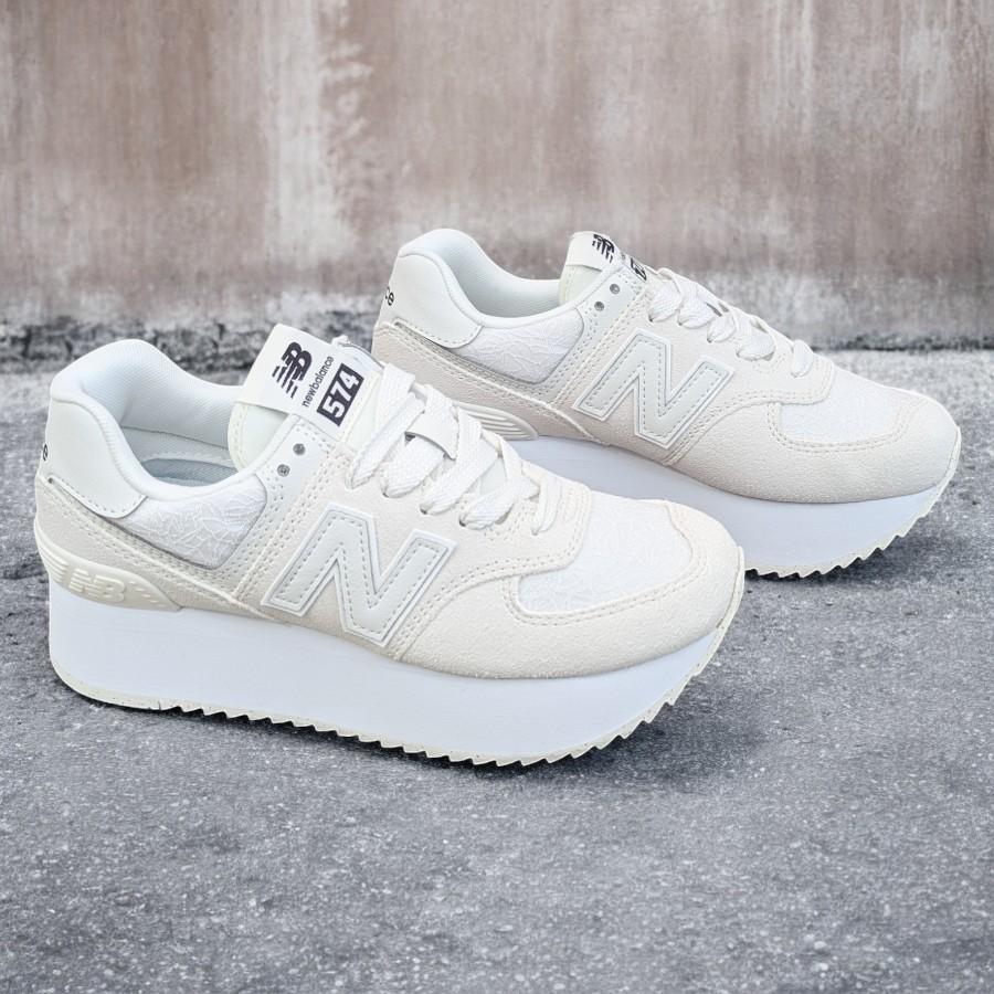 New Balance スニーカー 574+ WHITE ホワイト WL574ZBJ B幅 New Balance スニーカー 574+ WHITE ホワイト WL574ZBJ B幅