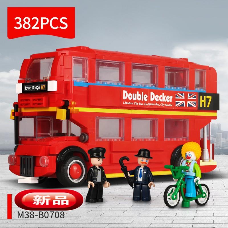 レゴ レゴブロック LEGO レゴ ミニ ロンドンバス互換品 クリスマス