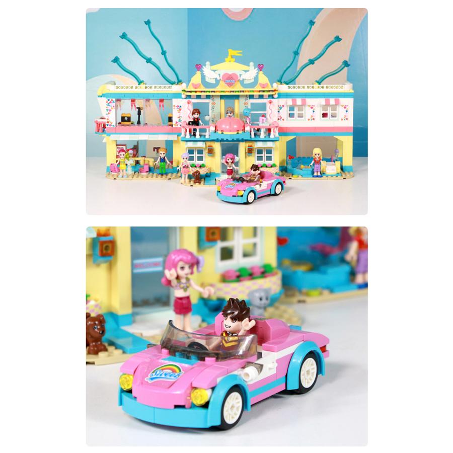 ブロック互換 レゴ 互換品 水上プールシリーズ 夏の楽園 女の子Aセット 