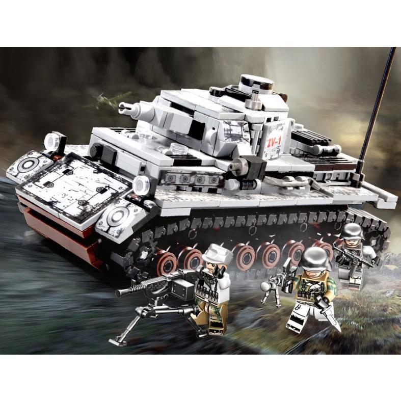 ブロック互換 レゴ 互換品 レゴミリタリー戦車 ドイツ IV号戦車 互換品クリスマス プレゼント｜happy-style-g｜02