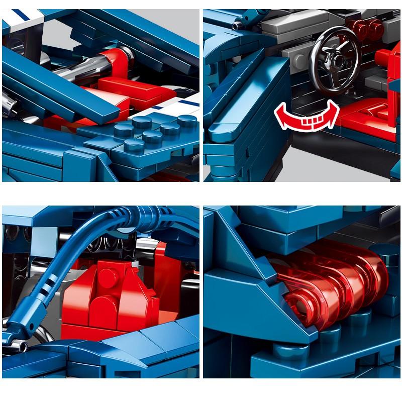 ブロック互換 レゴ 互換品 レゴプルバック車 フォードマスタング GT 車