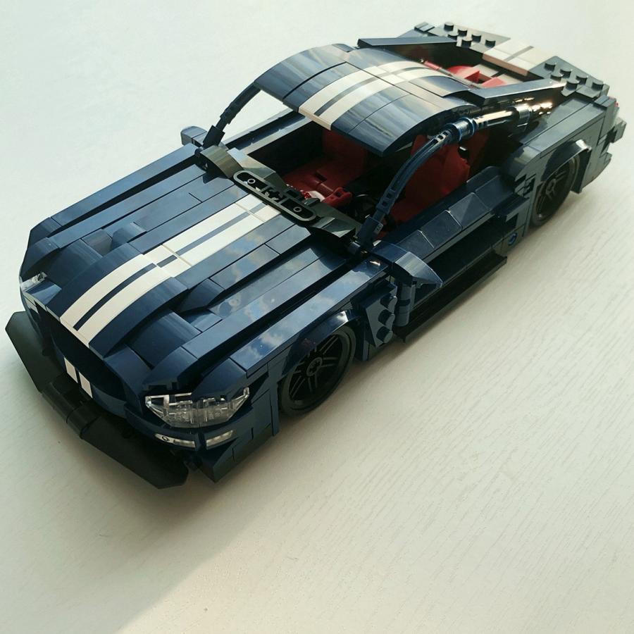 ブロック互換 レゴ 互換品 レゴプルバック車 フォードマスタング