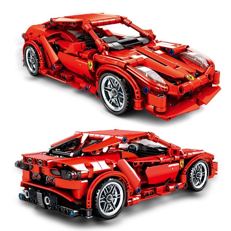 ブロック互換 レゴ 互換品 レゴプルバックカー フェラーリ 458