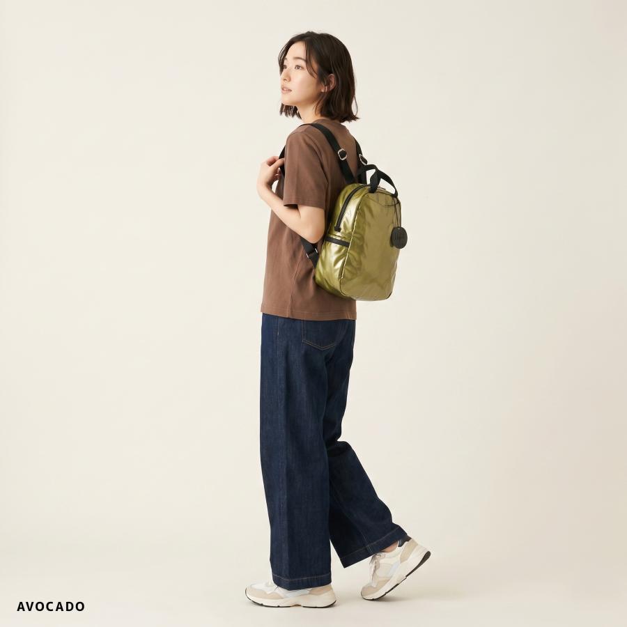 jack gommeジャックゴム リュック カーキ×黒 コーティングレザー jack gomme（ジャックゴム） | 別注 ミニリュック 1607 BALI バリ 270g