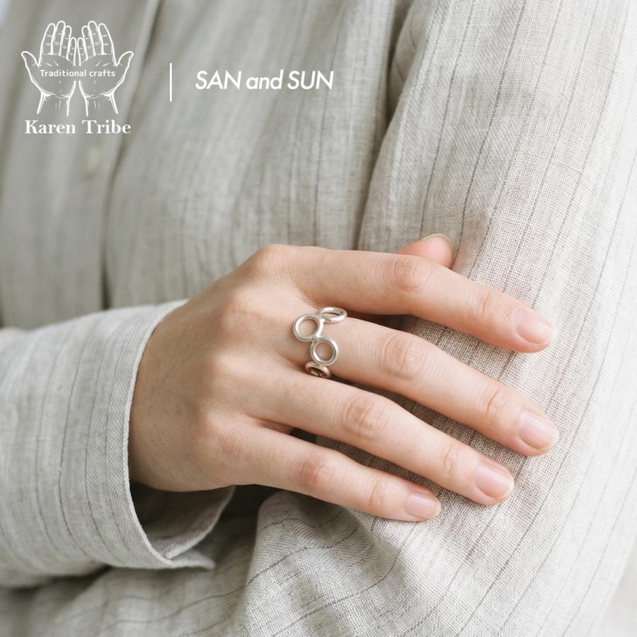 カレンシルバー 4 CIRCLE RING リング 指輪 シルバー925 アクセサリー 