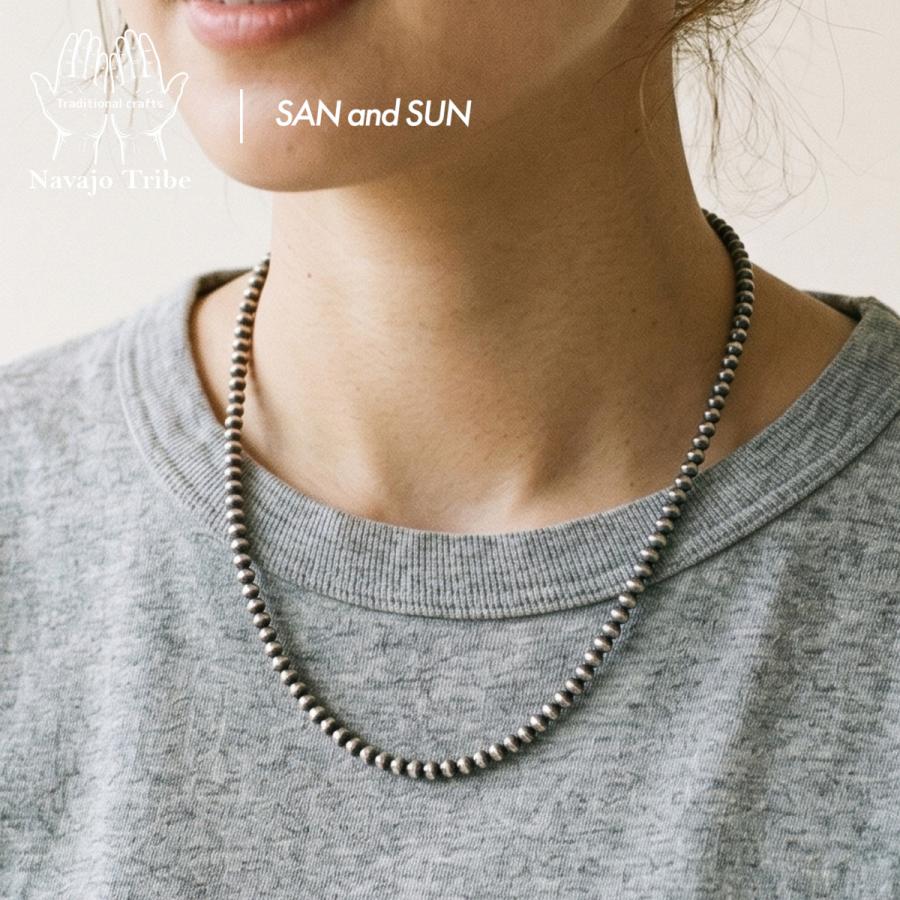 ナバホジュエリー × SAN AND SUN | NAVAJO PEARLS NECKLESS 50cm 3mm