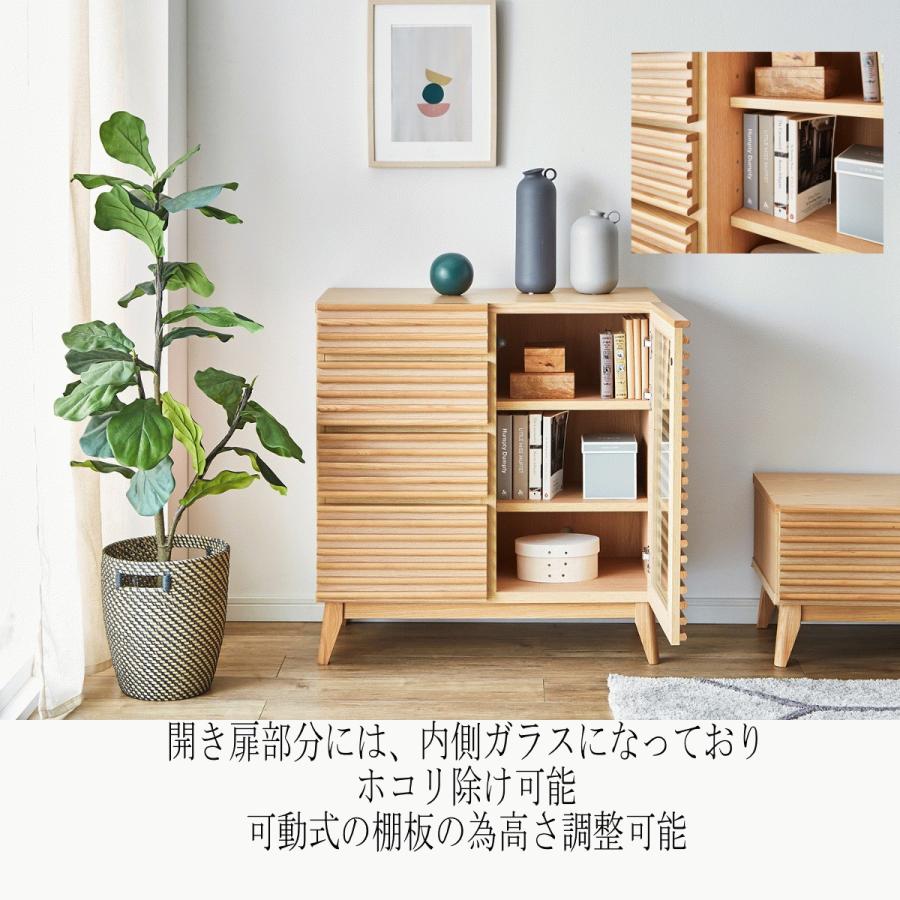 サイドボード 幅80 キャビネット リビング ダイニング 木製 おしゃれ 大容量 収納棚 扉 本体完成品 本棚 食器棚 コンパクト スリム 薄型 テレビボード 北欧 脚付 | ブランド登録なし | 11
