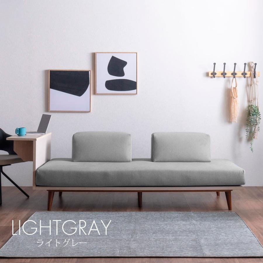 背もたれ クッション 大きめ 枕 ソファ ベッド アイランド おしゃれ ファブリック 厚い 洗えるカバー ブルー グレー ライトグレー 2個 セット |  | 05