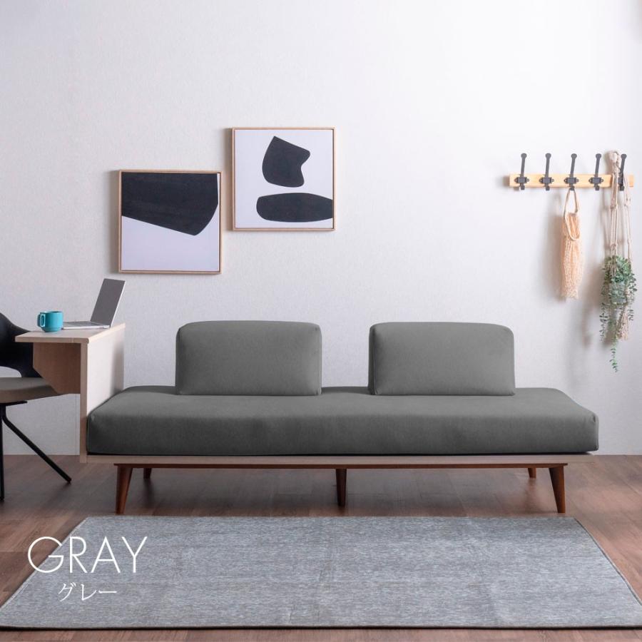 背もたれ クッション 大きめ 枕 ソファ ベッド アイランド おしゃれ ファブリック 厚い 洗えるカバー ブルー グレー ライトグレー 2個 セット |  | 06