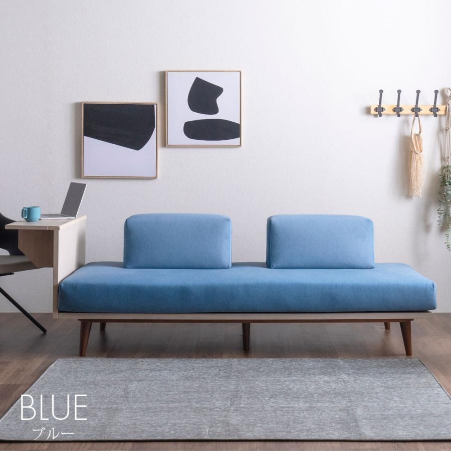 背もたれ クッション 大きめ 枕 ソファ ベッド アイランド おしゃれ ファブリック 厚い 洗えるカバー ブルー グレー ライトグレー 2個 セット |  | 07