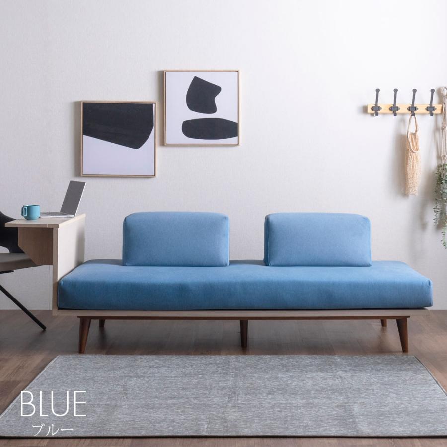 ソファ ベッド アイランド 3人掛け 200cm 木製 3人用 テーブル