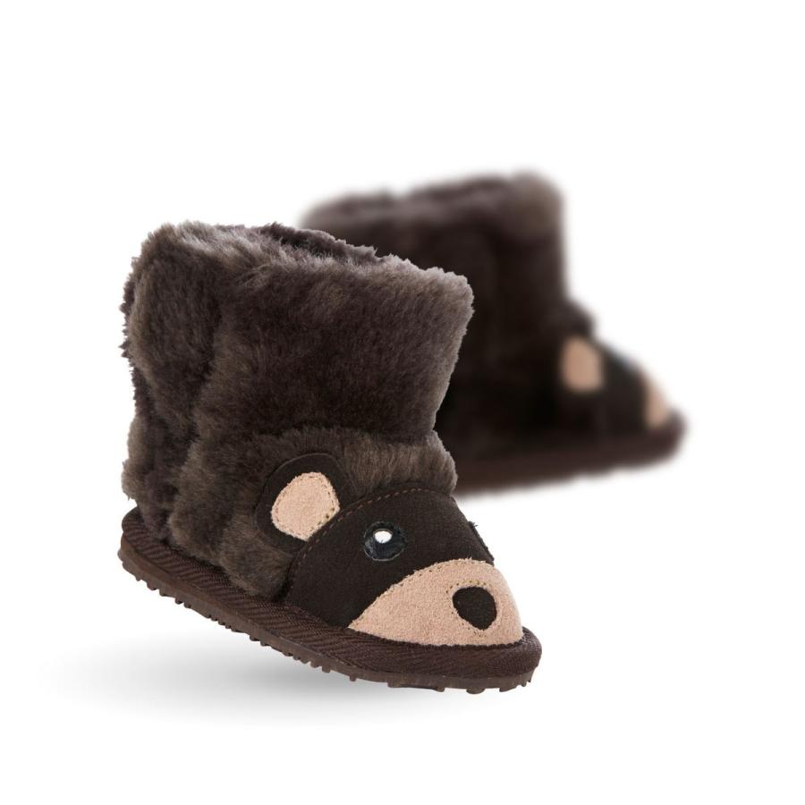 Emu キッズ ブーツ ムートンブーツ Emu エミュ Little Creatures Emu クリーチャーズ 動物 アニマル クマ 熊 在庫処分 Emubear Happy Twinkle 通販 Yahoo ショッピング