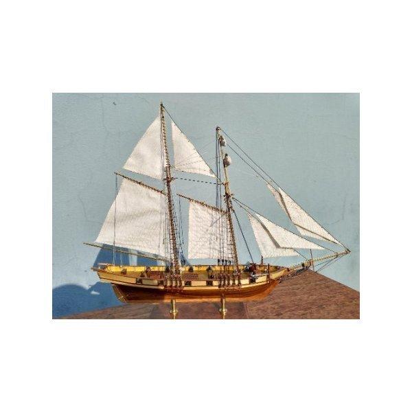 プラモデル 組み立て式 戦艦 ハーヴェイ 1847 1 96スケール 船 帆船 ボート ヨット 木製 模型 モデルキット｜happy-whitebird｜03