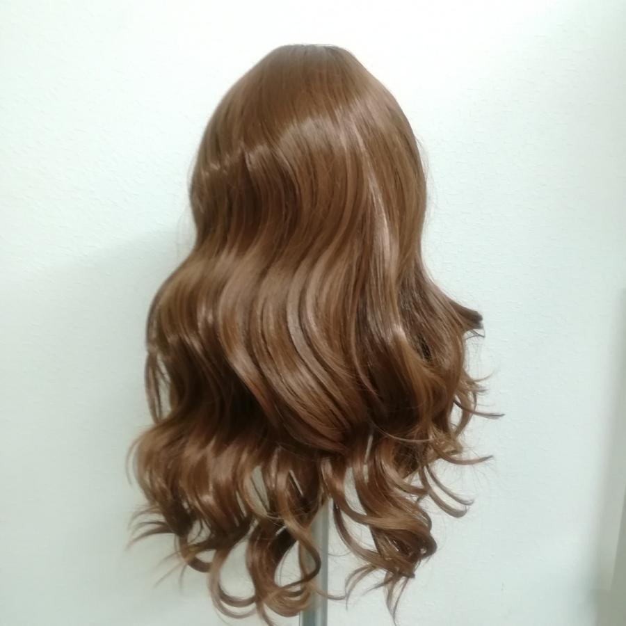 厚めぱっつん前髪☆ミディアムカール☆フルウィッグ☆ブラウン茶色 mcamkiaHAPPY!WIG 通販 Yahoo!ショッピング