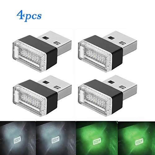 Led自働車内装usbライト Usb雰囲気ランプ 4個セット Led呼吸灯車用 イルミネーション 車内照明 室内夜間ライト 白 緑 Happyeda 雑貨屋ハッピー Yahoo 店 通販 Yahoo ショッピング