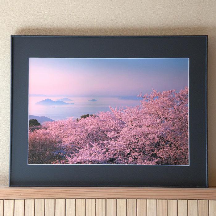 インテリア 高画質オリジナルプリント 紫雲出山 半切 黒フレーム 風景写真 壁掛け アートパネル 桜 瀬戸内 オリジナル 三豊観光交流局 Mkouryuk05 三豊市観光交流局 通販 Yahoo ショッピング