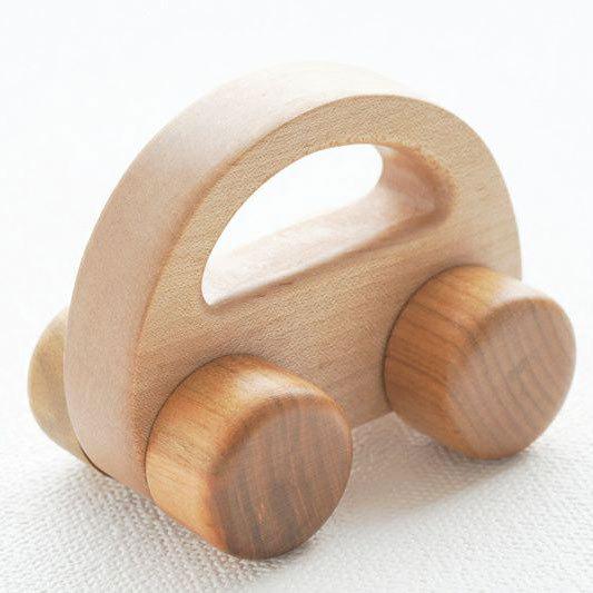 おもちゃ 赤ちゃん 『 つるつる木の車 』 ホビー ベビー用品 子ども 