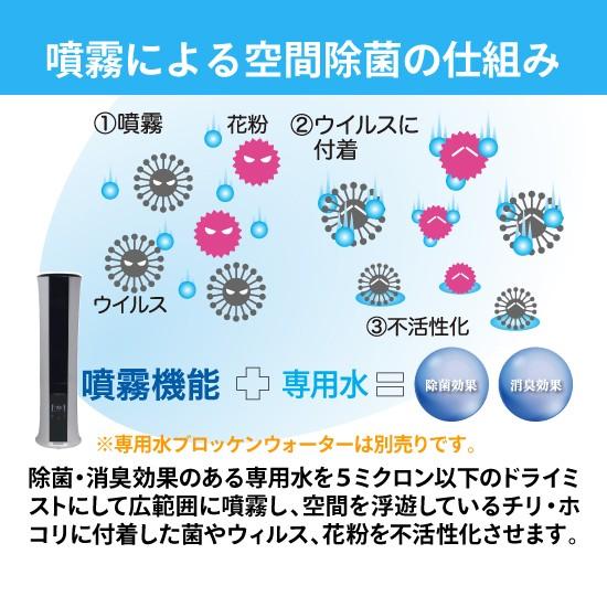 花粉やウイルスの除去　不活化に！エアフォースデミ！空気清浄機 空気清浄機 コロナウイルス対策 空間除菌 消臭 超音波噴霧器 エア