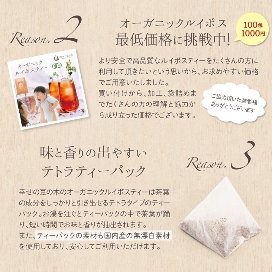 オーガニック ルイボスティー 2g×100包 ティーバッグ 送料無料 オーガニック ルイボスティー 2g×100包 ティーバッグ 送料無料