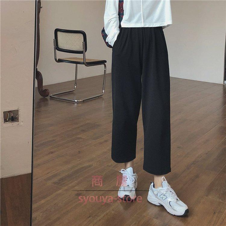 公式 無地 ロングズボン パンツ 新作 着痩せ 夏 春 パンツ ロング丈 レディース パンツ おしゃれ 50代 40代 30代 パンツ ハイウエスト パンツ 大きいサイズ スラックス カラー ブラック Leauduvalenciennois Fr