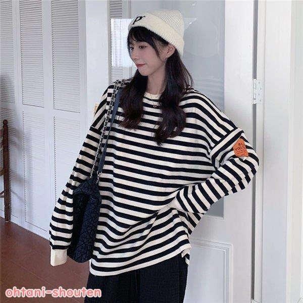 ヴィンテージ復刻 トレーナー レディース スポーツウェア 長袖 ストライプ柄 スウェット 長袖 可愛い トレーナー 春秋トレーナー スポーツ 韓国風 春秋新作 Www Retailspa Co Uk