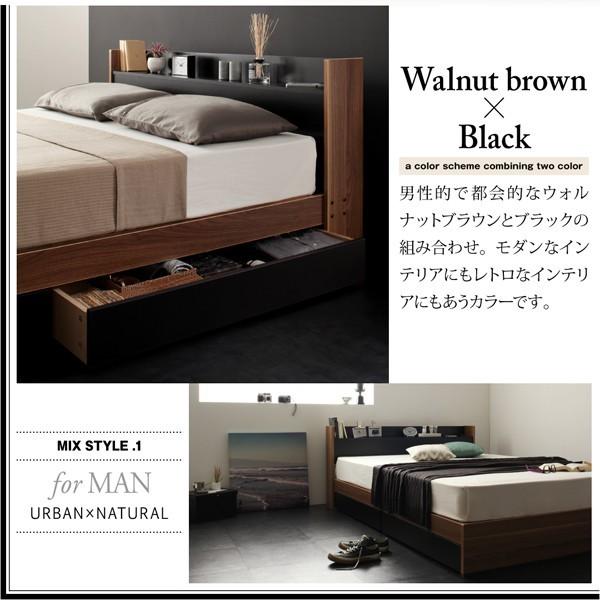 セール限定商品 ダブルベッド フレームのみ 白ホワイト 黒 ブラック 収納付きベッド