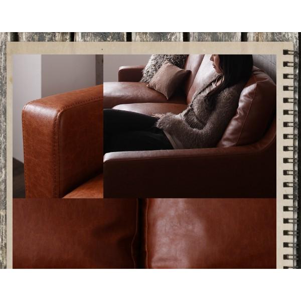 国内正規総代理店アイテム コーナーソファ L字 合皮レザー 3人掛け