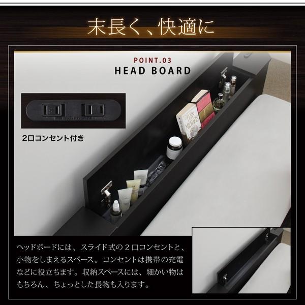 ダブルベッド マットレス付き スタンダードポケットコイル ローベッド