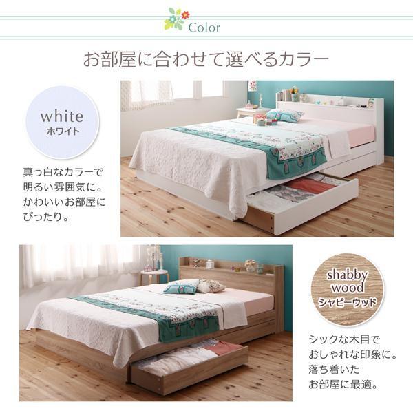 シングルベッド マットレス付き スタンダードボンネルコイル 白ホワイト 専用リネンなし 収納付きベッド｜happybed｜13