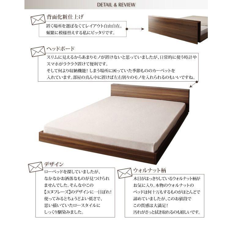 【タイムセール】 ダブルベッド マットレス付き スタンダードポケットコイル ローベッド 【GMS7715657404】(27254円)