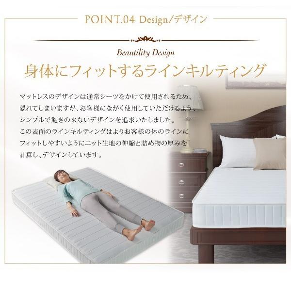 マットレス ダブル ボンネルコイル 快眠 ホテルスタンダード 【少々】 黒 ブラック