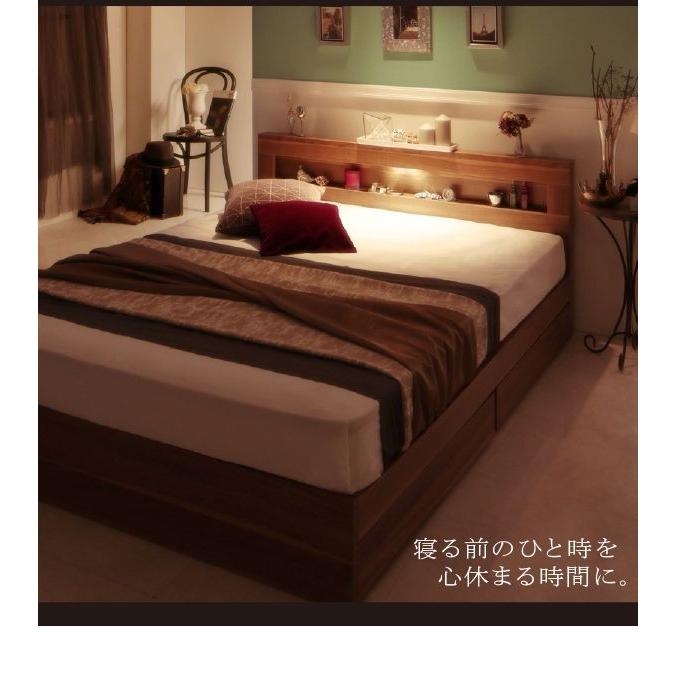 ダブルベッド マットレス付き 国産カバーポケットコイル 収納付きベッド コンパクトロフトベッド 薄型抗菌国産ポケットコイル マットレス付き リネンセット シングル ショート丈