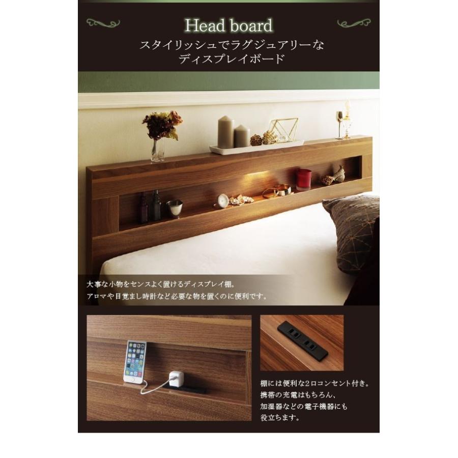 ダブルベッド マットレス付き 国産カバーポケットコイル 収納付きベッド コンパクトロフトベッド 薄型抗菌国産ポケットコイル マットレス付き リネンセット シングル ショート丈