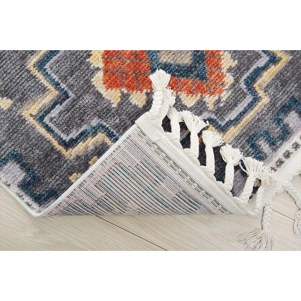 トルコの手織りキリム アダナ196×111cm 複雑な爪を持つドラゴン ヌズ