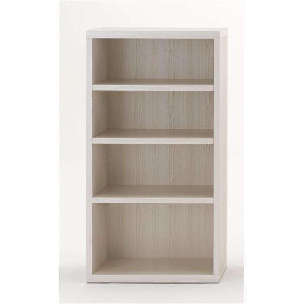 カラーボックス 収納棚 おしゃれ 60×113.8cm 4段 ホワイトウッド 日本製