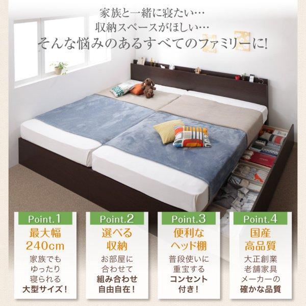 純正品特価 (SALE) 連結ベッド マットレス付き スタンダードボンネルコイル シングル:B 白 ホワイト 日本製
