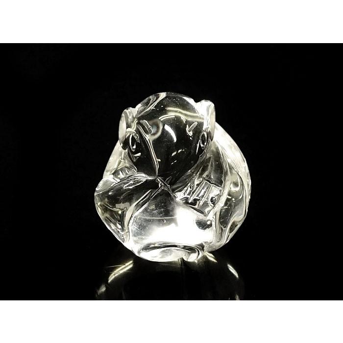 ねずみ 水晶 クオーツ 置物 20mm 干支 置石 ネズミ 子年 天然石