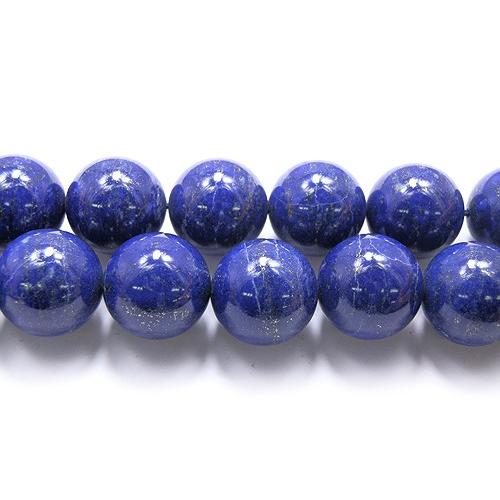 ラピスラズリ 18mm 丸玉 天然石 ビーズ 半連 約17〜18cm : 天然石 
