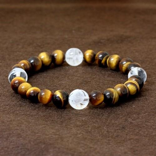 水晶 四神 イエロータイガーアイ ブレスレット 天然石 パワーストーン