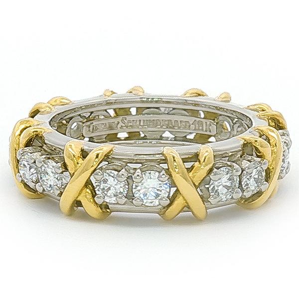 【高菜】Tiffany & Co. ダイヤモンドリング TIFFANY&Co.（ティファニー） シュランバーゼー 16Pダイヤ リング