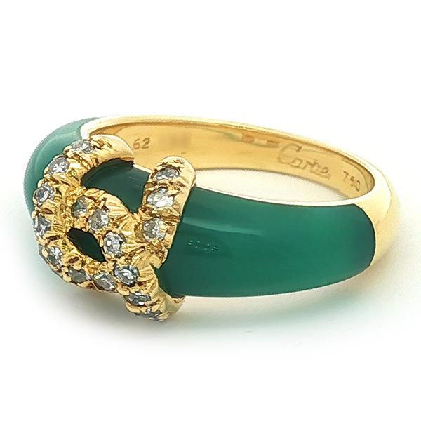 Cartier（カルティエ） ヴィンテージ 2C ロゴ クリソプレーズ ダイヤ