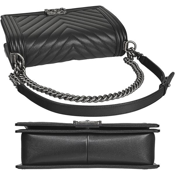 BOY CHANEL シャネル ボーイシャネル28 シェブロン Vステッチ キャビア