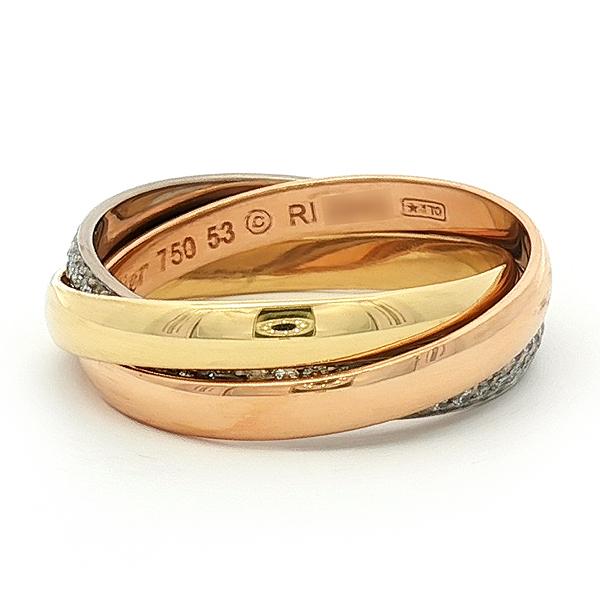 TRINITY（Cartier） カルティエ トリニティ SM パヴェダイヤ リング