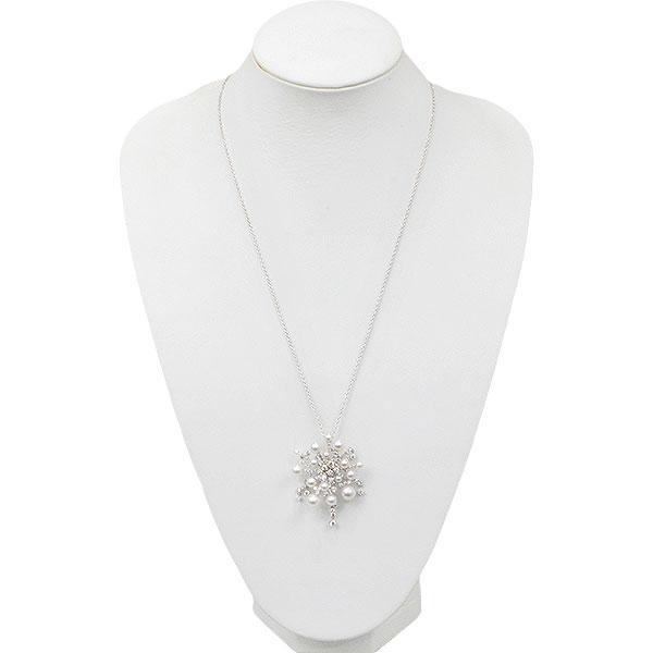 MIKIMOTO ミキモト スプラッシュ アコヤ真珠 ダイヤ3.00ct ネックレス 