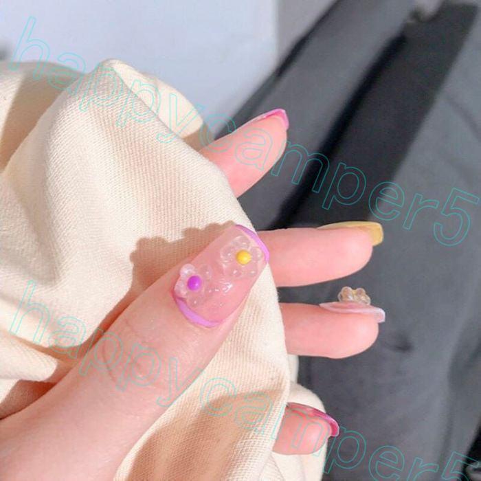 フラワーパーツ 2個入り 全6色 ネイルパーツ デコパーツ ジェルネイル ネイル用品 クリアカラー パステル ピンク オレンジ イエロー グリーン ブルー パー Pa15 大畑貴俊 通販 Yahoo ショッピング