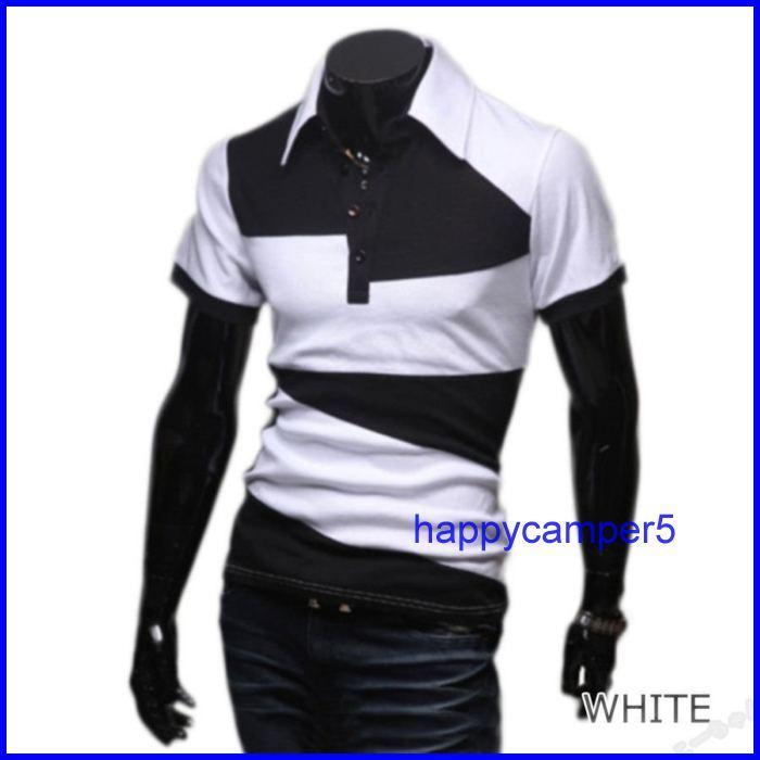 ゴルフウェア メンズ ポロシャツ 半袖 デザイン 夏 新作入荷