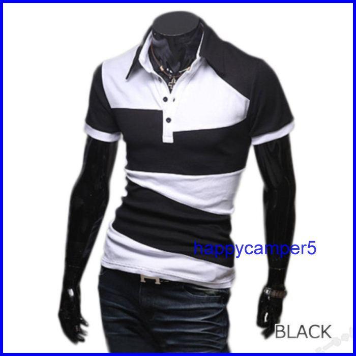 ゴルフウェア メンズ ポロシャツ 半袖 デザイン 夏 新作入荷