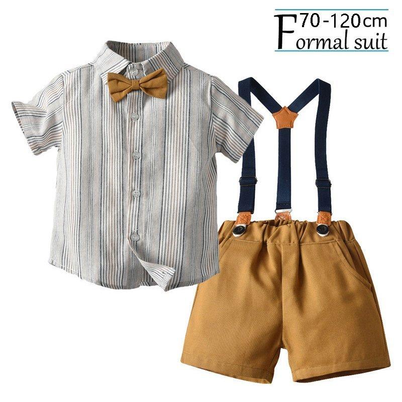子供服 ベビー フォーマル 男の子 ロンパース スーツ 全国どこでも送料無料 ベビー服 紳士風 半袖 キッズ おしゃれ お宮参り 誕生日 出産祝い 赤ちゃん 結婚式 お食い初め